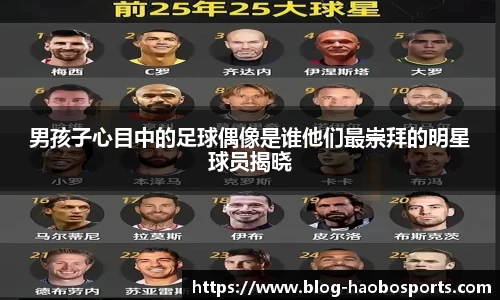 男孩子心目中的足球偶像是谁他们最崇拜的明星球员揭晓